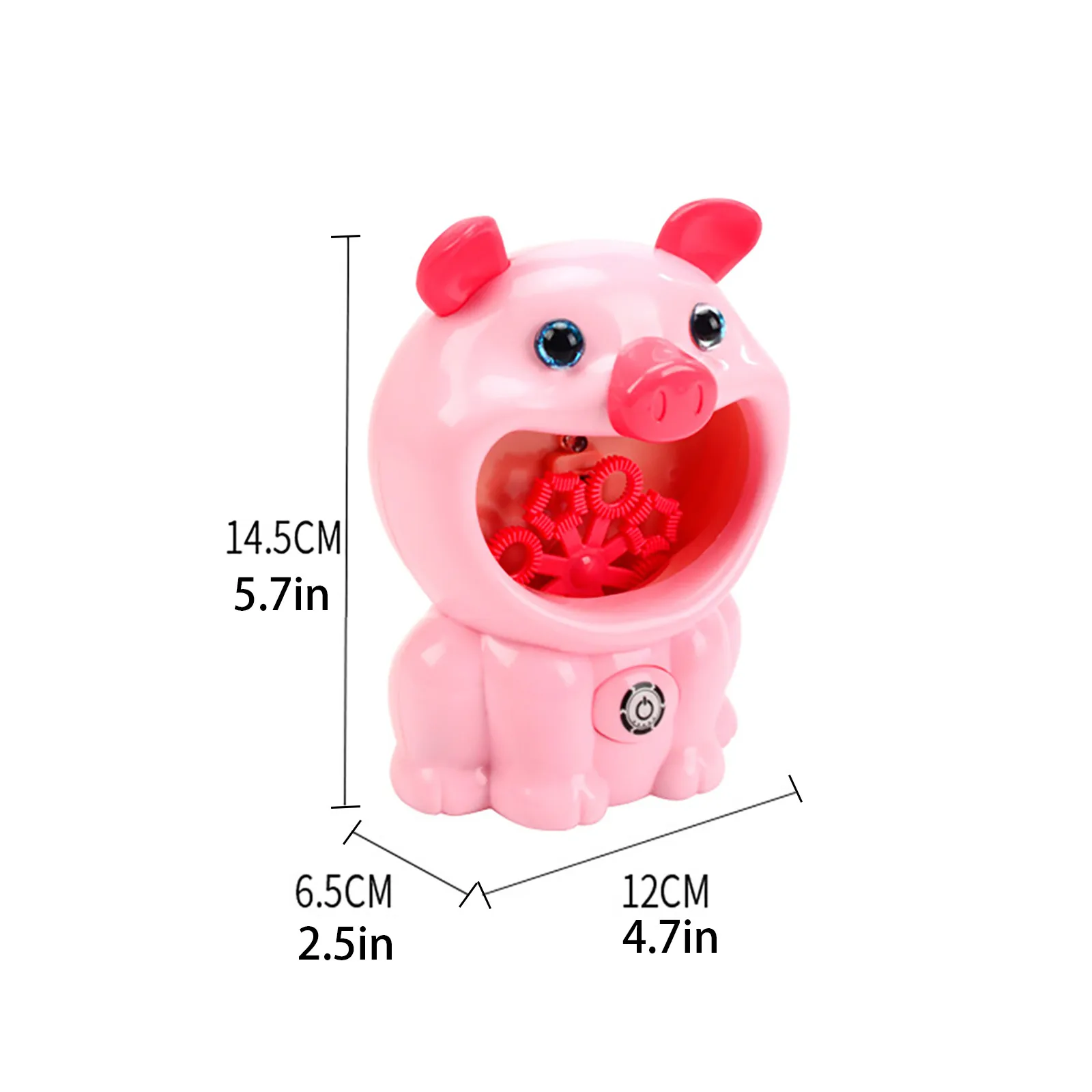 

2021 New cute piggy automatic bubble machine gun soap bubble blower outdoor kids children jugutes brinquedos children toys