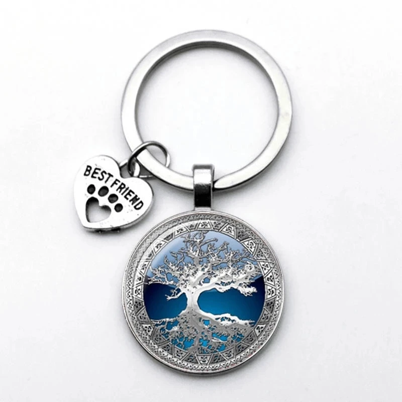 

2020 FashionTree of Life KeyChain Vintage Handmade Art Key Chain Key Rings Party Gift Tree of Life Jewelry