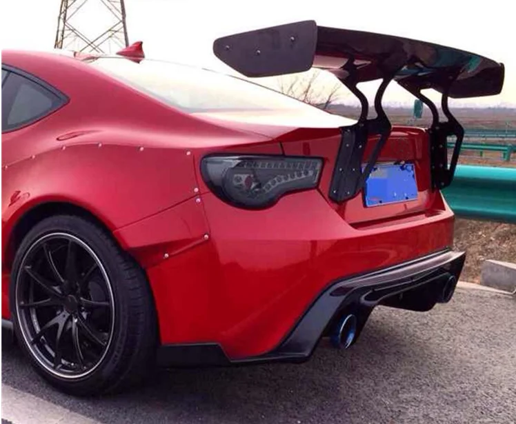 Автомобильный Стайлинг Неокрашенный Черный Стеклопластик GT 86 BRZ спойлер на