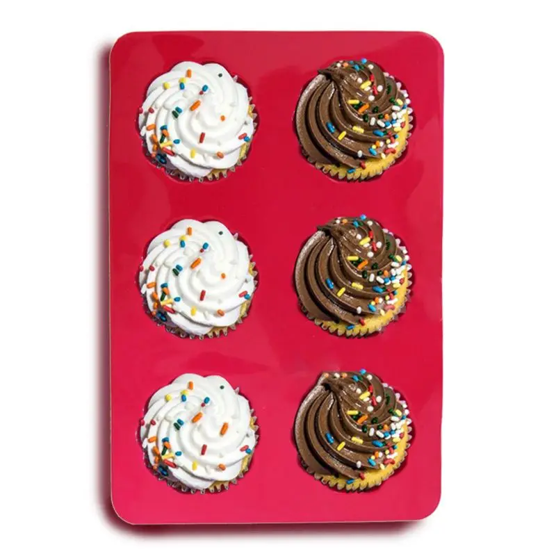 Силиконовая форма для выпечки 6 ячеек | Дом и сад