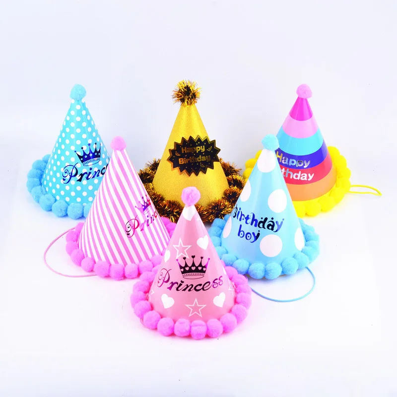 

Kids 1st Birthday Party Decoration 1 Year Old Crown Baby Boy girl 1 First Birthday Hat Baby Shower Party Supplies