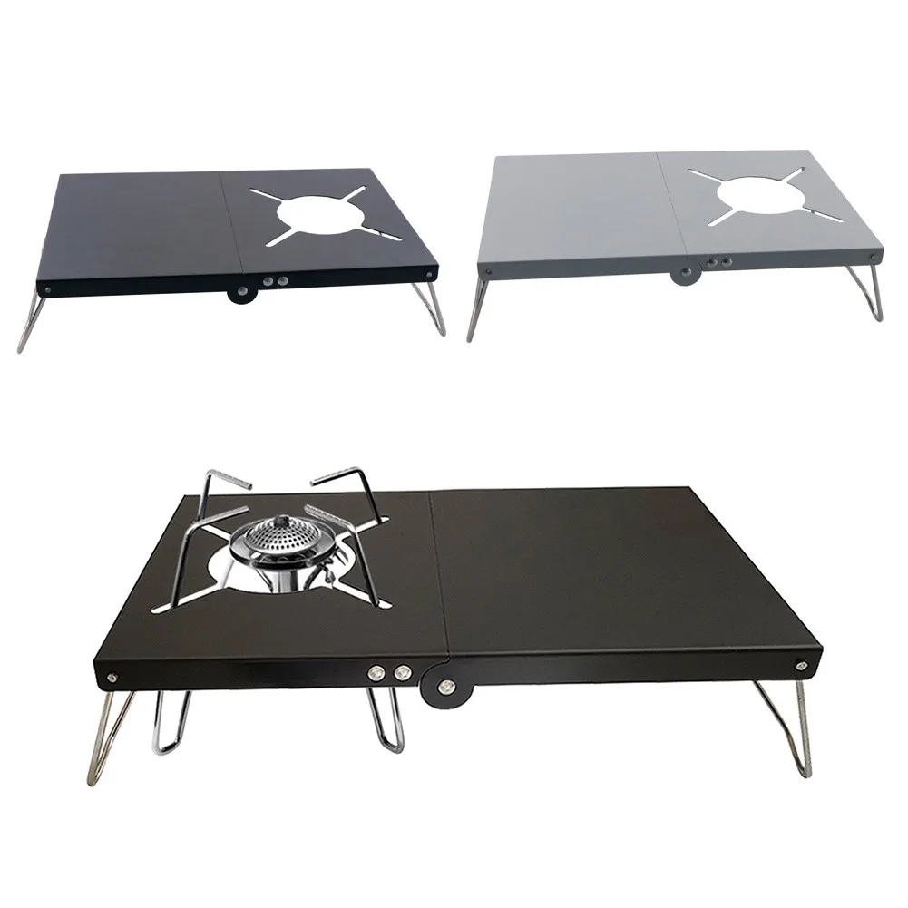 

Portable Camping Folding Stove Table Outdoor Stove Stand Bracket Holder BBQ Grill Desks For Fishing Hiking Picnic Accessories