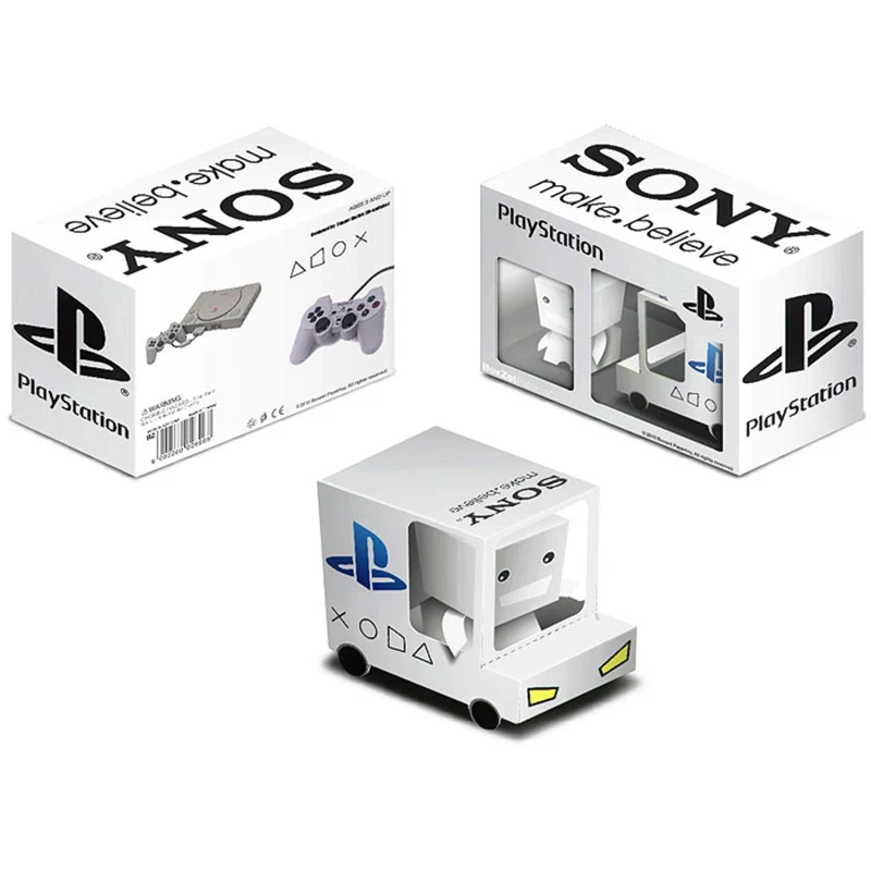 PS4 PS5 Van Car Box Cubee Орнаменты Складывающиеся Милые 3D Бумажная Модель Papercraft DIY Детские Взрослые Ручной Работы Игрушки ER-047.
