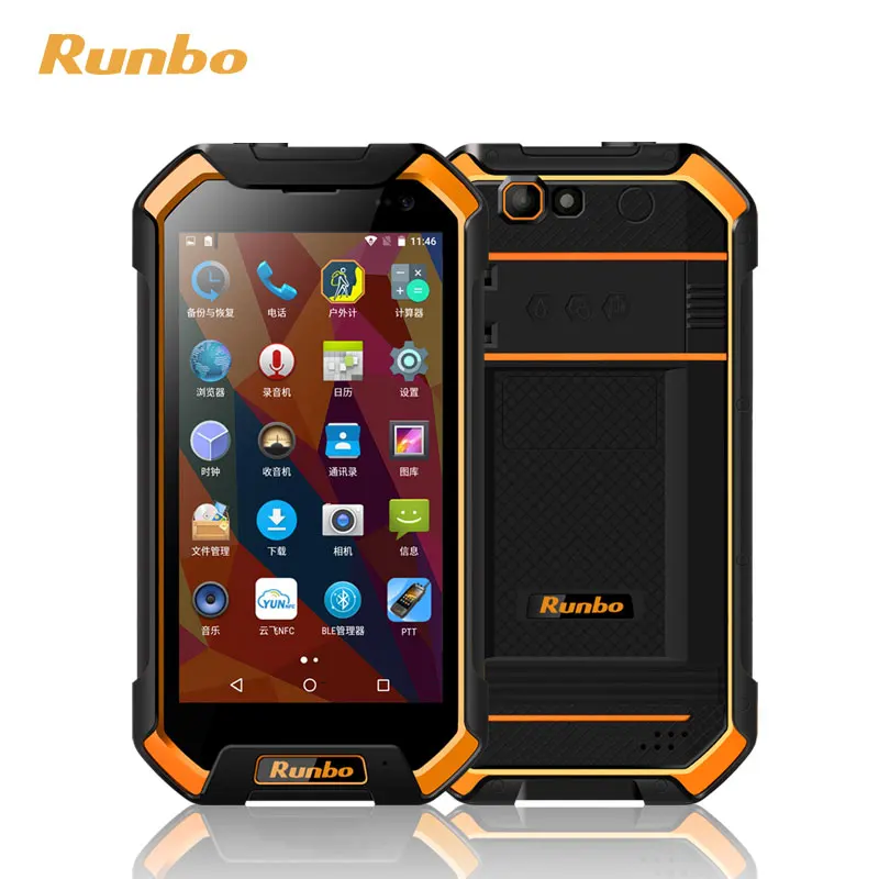 Runbo F3 4G LTE/ Wifi/ BT /GPS 5.5-дюймовый прочный PDA-телефон с RFID NFC, защитой от воды IP67 IP68.