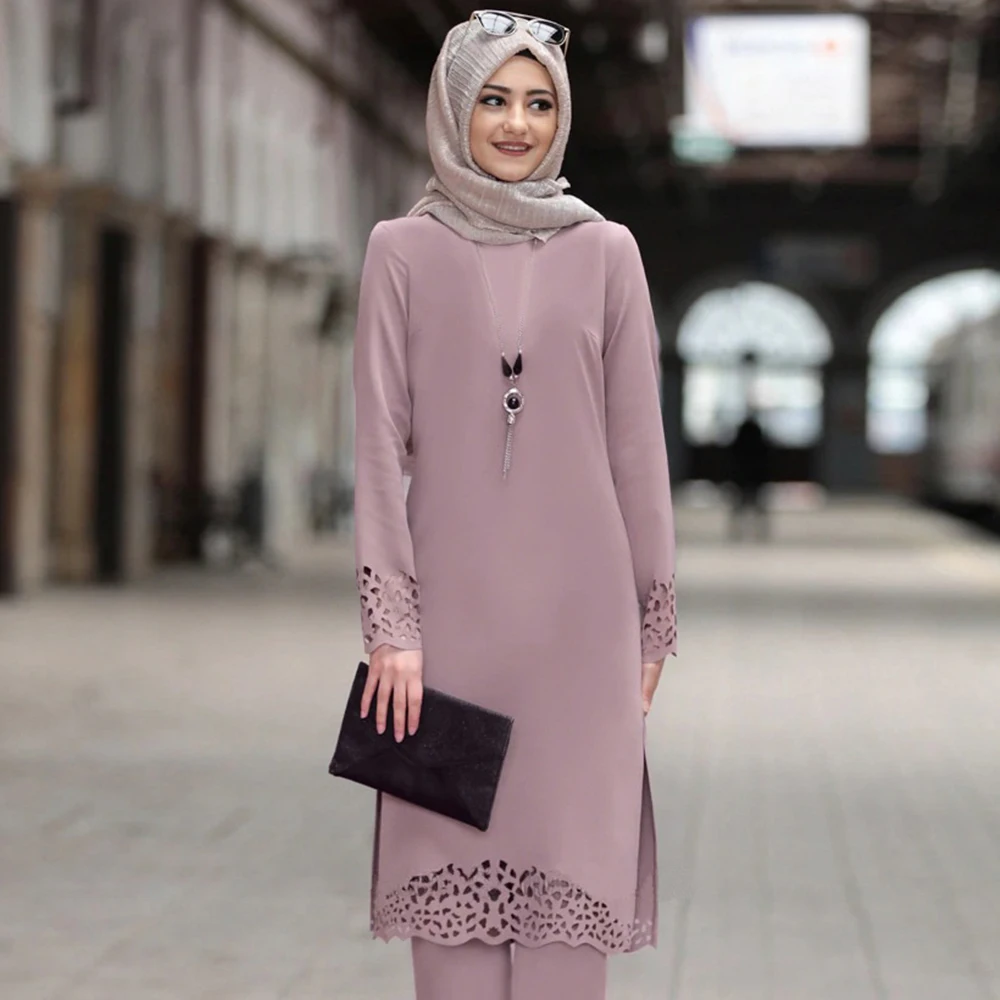 Siskakia мусульманское женское платье с длинным рукавом на Ближнем Востоке Турецкий