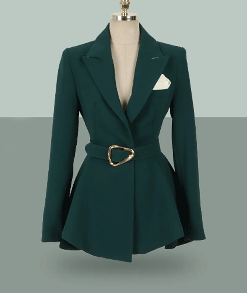 

Fashion Women Blazer Set Long Sleeve Slim Jacket & Pant Women Pant Suit Ladies Work Suit Female 2 Piece Set