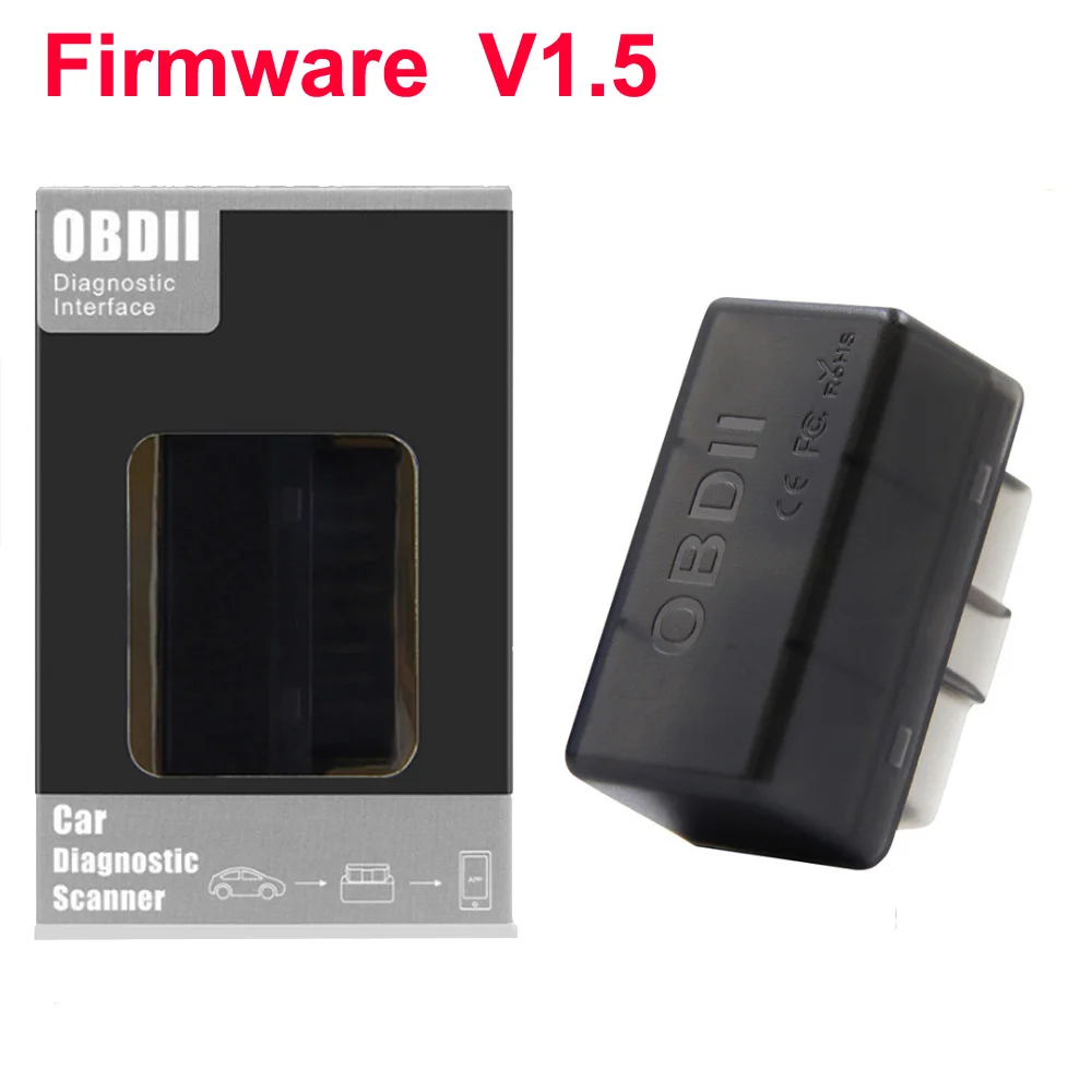 Новый мини сканер ELM 327 V1.5 Bluetooth для Android elm V2.1 Авто OBD2 считыватель кодов автомобиля
