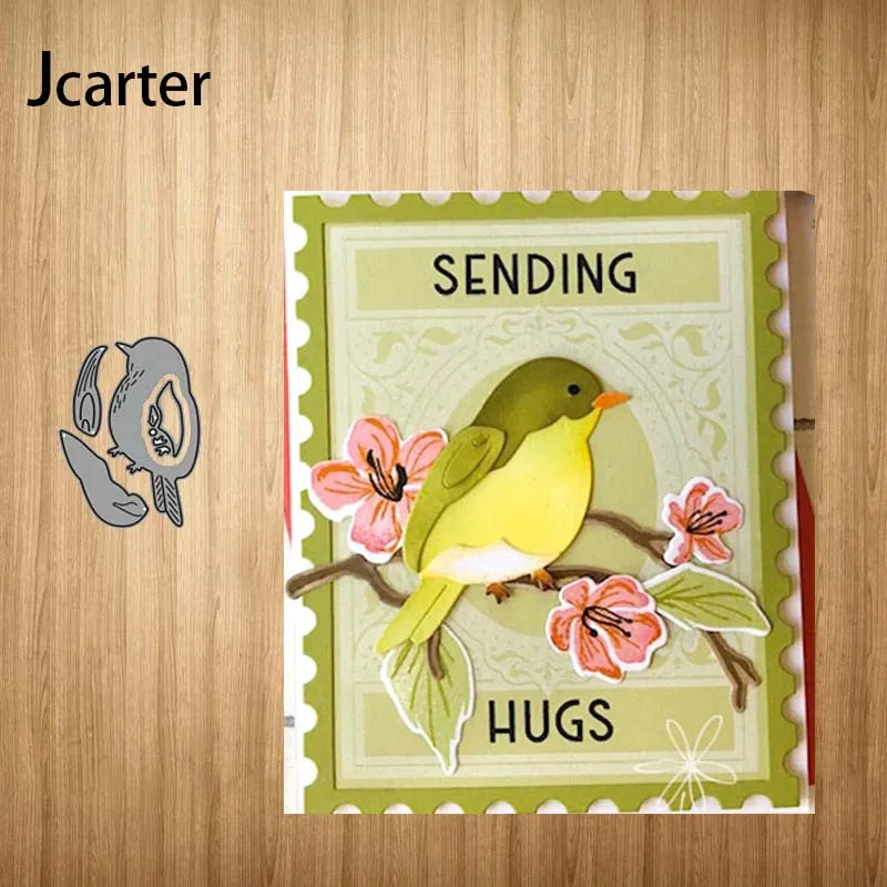 Металлические Вырубные штампы в виде птиц вырезанный трафарет для скрапбукинга