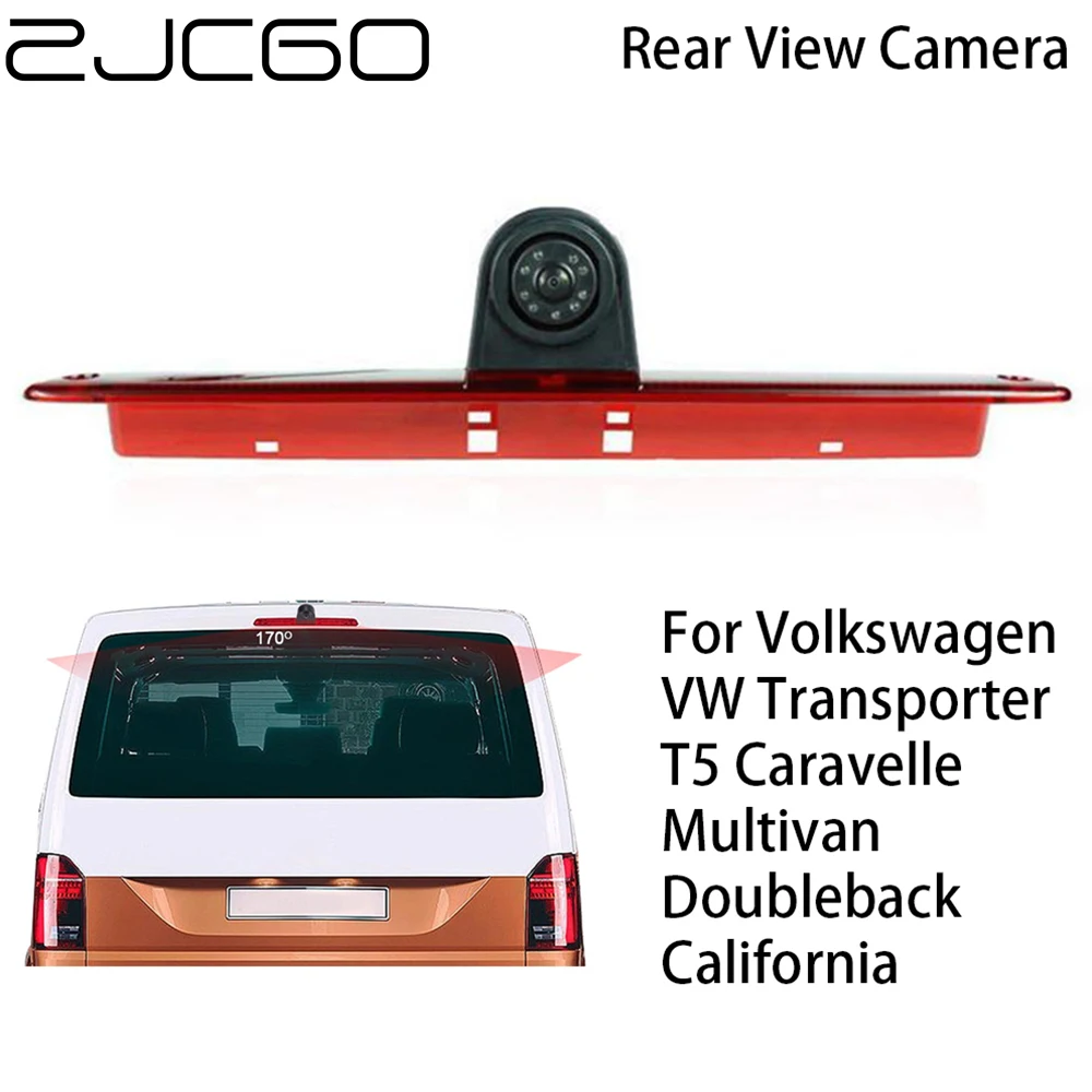 

ZJCGO Car Rear View Reverse Back Up Parking Camera for Volkswagen VW Transporter T5 Caravelle Multivan Doubleback California