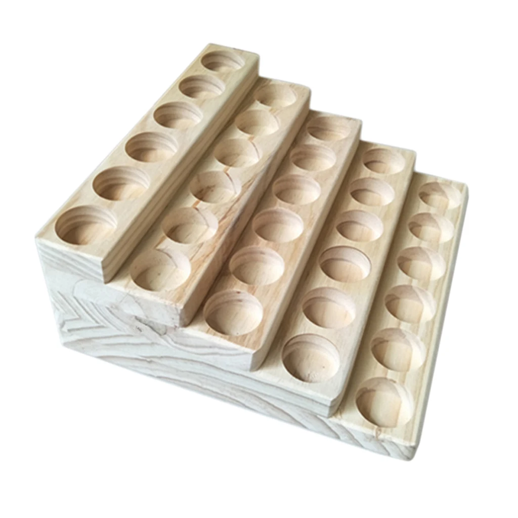 5 ярусный деревянный Эфирное Масла для хранения организатор Дисплей стенды