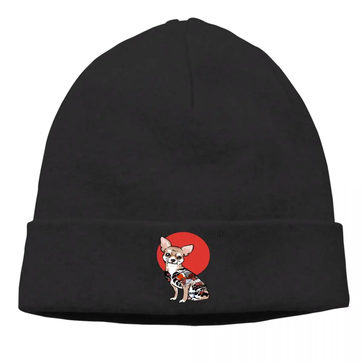 

Chihuahua Pet Dog Lovers Skullies Beanies Caps Yakuza Knitted Winter Warm Bonnet Hats Unisex Ski Cap