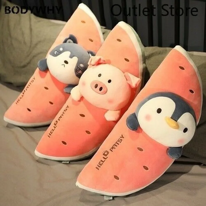 

Cute Fruit Animal Plush Pillow Stuffed Toy Pig Food Cushion Doll Plush Toys Stuffed Animal Toy Cute Pillows Stuffed Animals Big