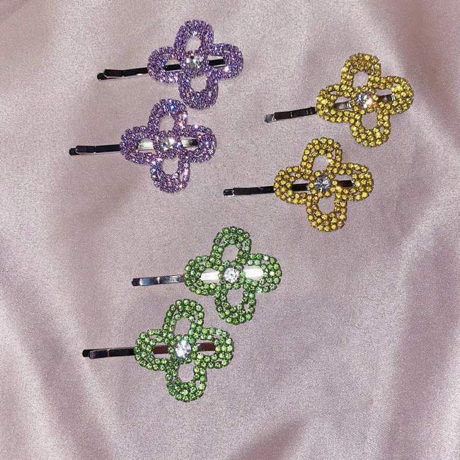 

2pcs/lot Woman flower Rhinestone hair clip