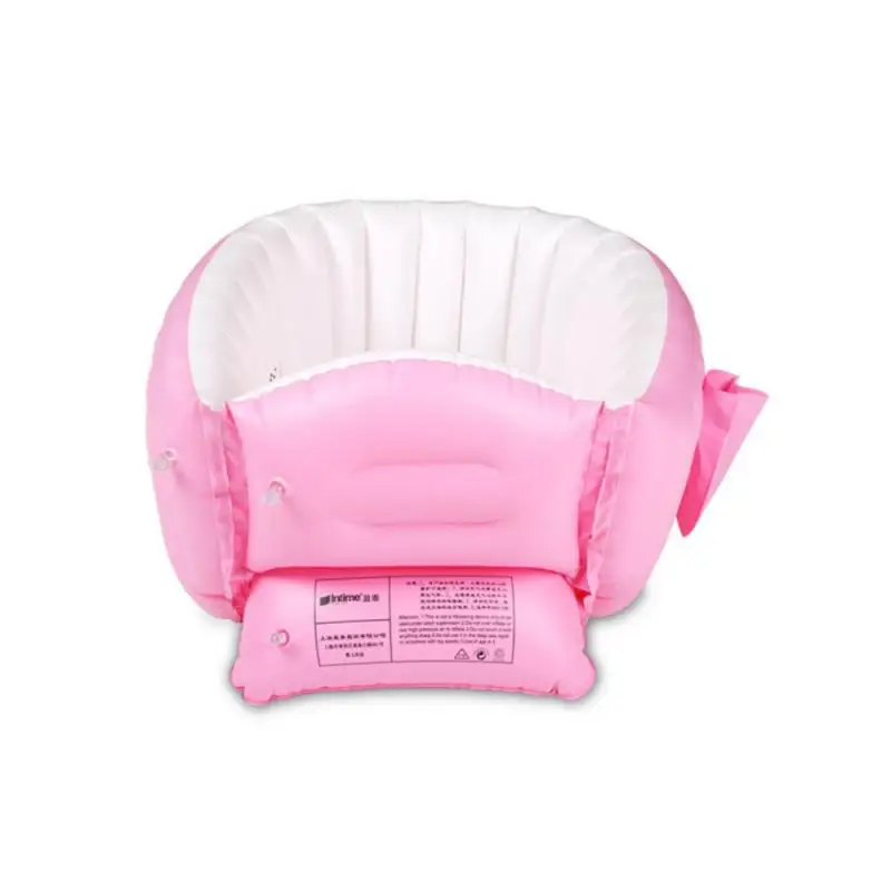 

Baby Inflatable Bathtubs Soft Solid Color Portable Toddlers Bath Tubs Thickened Large Backrest Shower Bathtub Tubs Bath Products