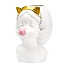 Креативная полимерная ваза NICEFurniture, милая девочка, украшение для жвачки, для дома, гостиной, столовой