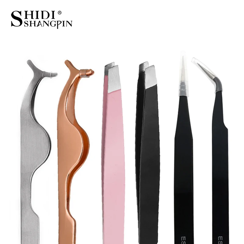1 шт. Пинцет из нержавеющей стали для наращивания ресниц инструменты макияжа