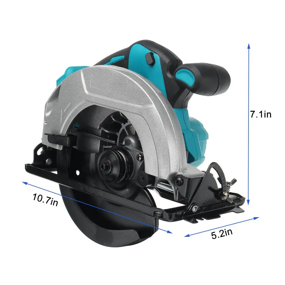 

MUSTOOL Cordless Electric Circular Saw 180mm 7 inch Multifunction Woodworking Cutting Machine For Makita 18V Battery Power Tools