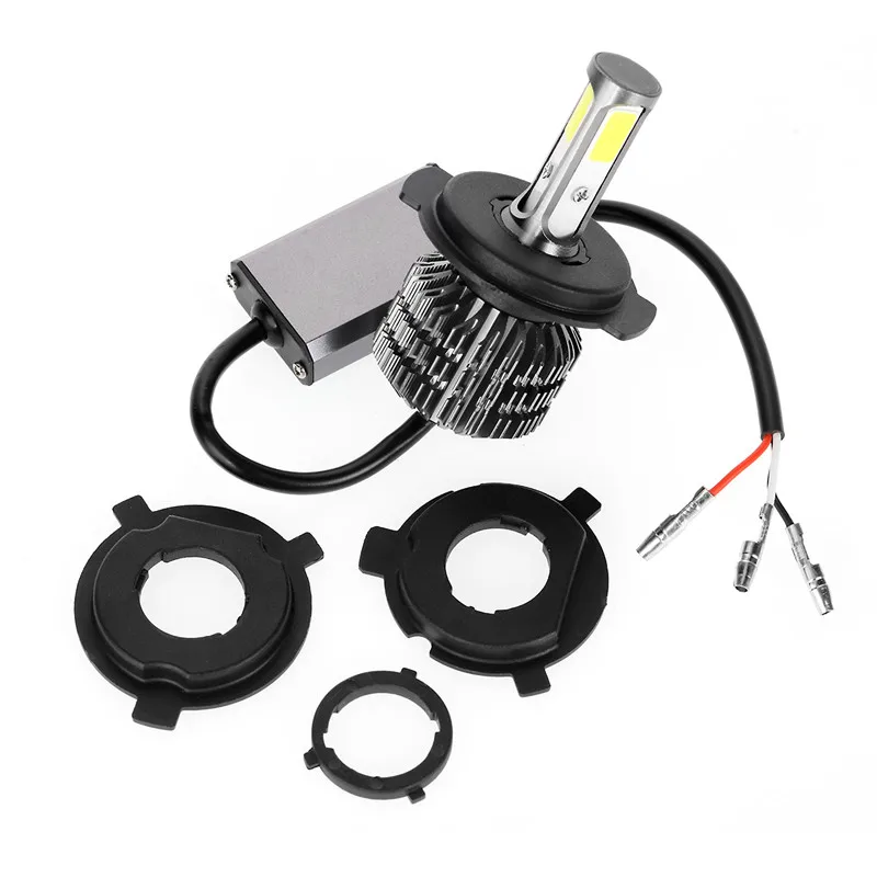 8-80V 12V мотоциклов светодиодные фары лампы 18/30 Вт 3600LM Hi короче спереди и длиннее
