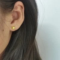 fashion wedding jewelry earring plated gold zircon s925 silver needle charm piercing stud earrings for women accessories
