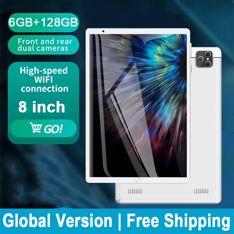 Tableta Pc P80 de 8 pulgadas, Tablet con Android 10,0, 6GB de RAM, 128GB de ROM, 10 n&uacute;cleos, Google Play, 4G, LTE, llamadas telef&oacute;nicas, GPS, WiFi, Bluetooth-0