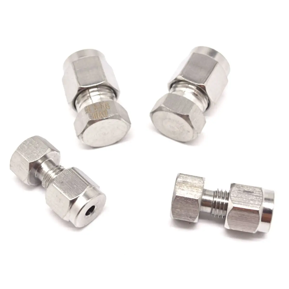Fit Tube OD 3-25mm 1/8&quot 1/4&quot 3/8&quot 1/2&quot 1&quot 304 Stainless Steel End Cap Pipe Plug Ferrule Pneumatic Air Compression Connector |