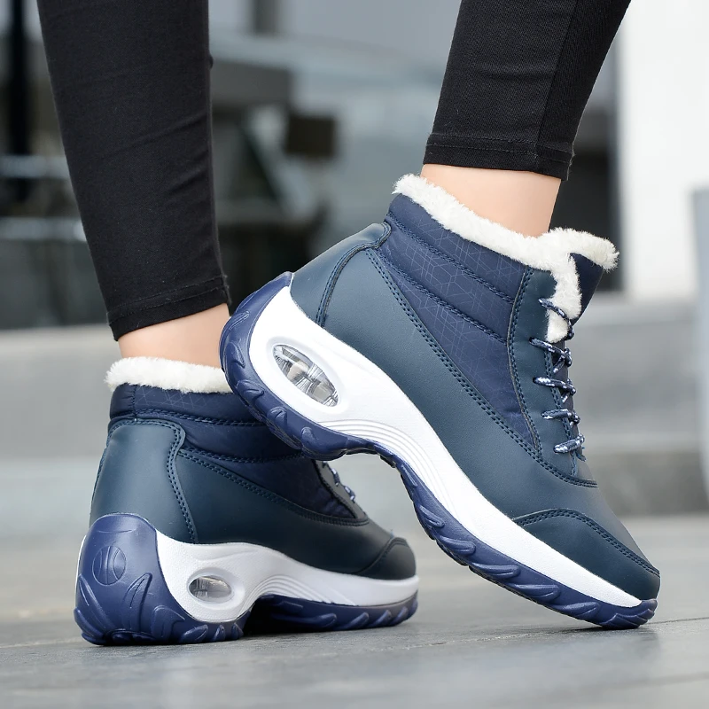 

Demeng Women's Casual Winter Snow Boots Plush Ankle Short Boots Warm Snow Boot Shoes Ladies Winter Sneakers Comfortable Botas