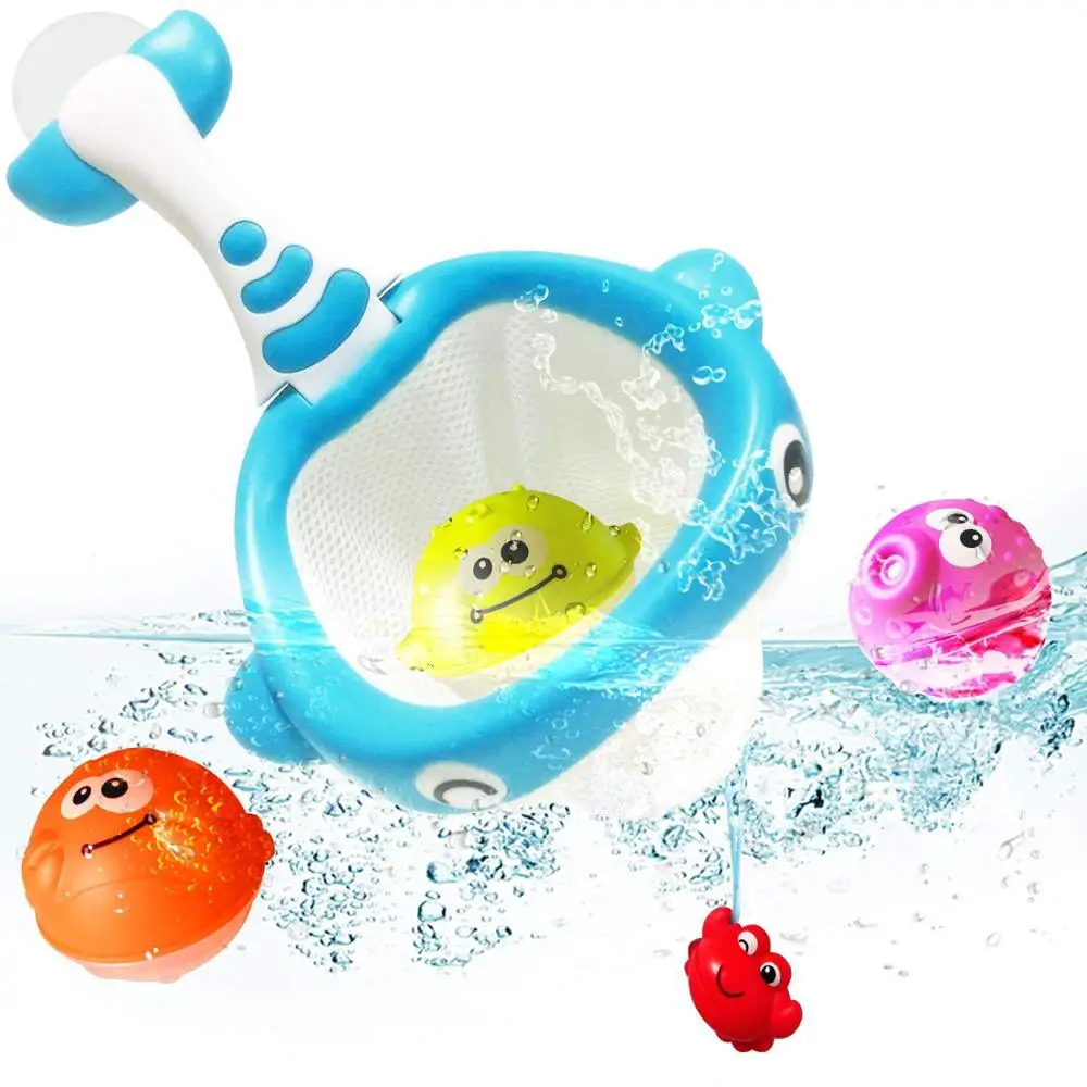 Детские Игрушки для ванны морские животные рыболовные сети игрушки воды игровой