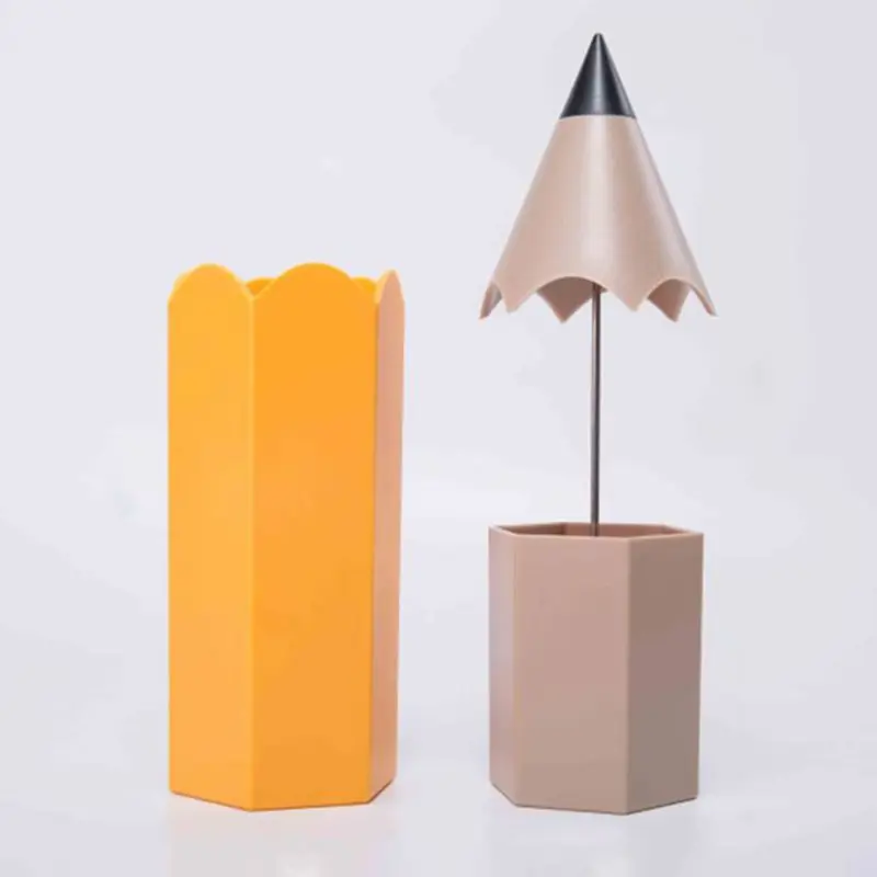 

Pencil Shape Makeup Brush Pen Holder Stationery Storage Organizer Office School