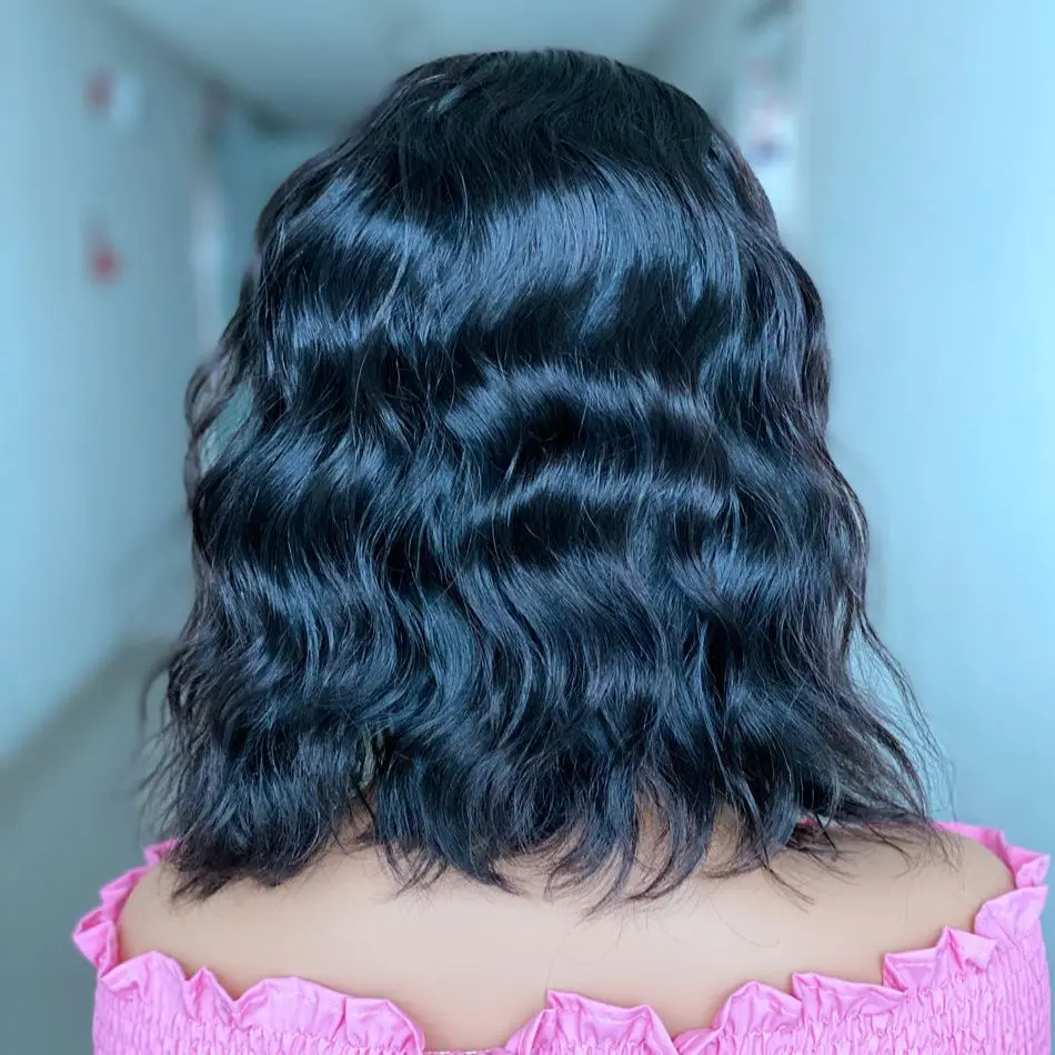 

CHEAP Short Headband Bob Wig Headband Wig for Black Women Machine Made Natural Wave Bob Remy Brazilian Wig 150% Density