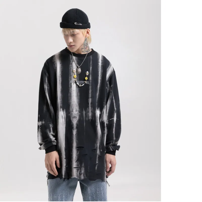 Новинка 2019 года сезон весна-осень популярно среди молодежи Свободный пуловер с