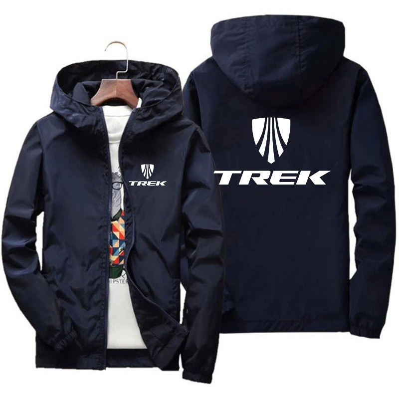TREK mountain bike spring and summer men's printed casual jacket with zipper hoodie baseball pilot waterproof M-7XL | Мужская одежда