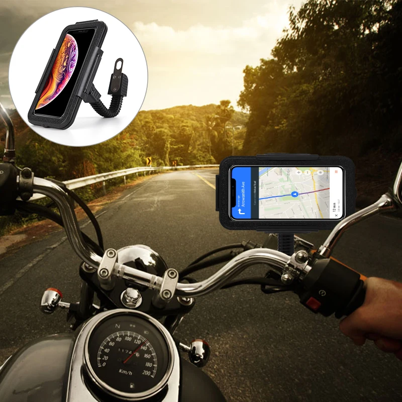 Велосипедный мотоциклетный держатель для телефона водонепроницаемый чехол iPhone