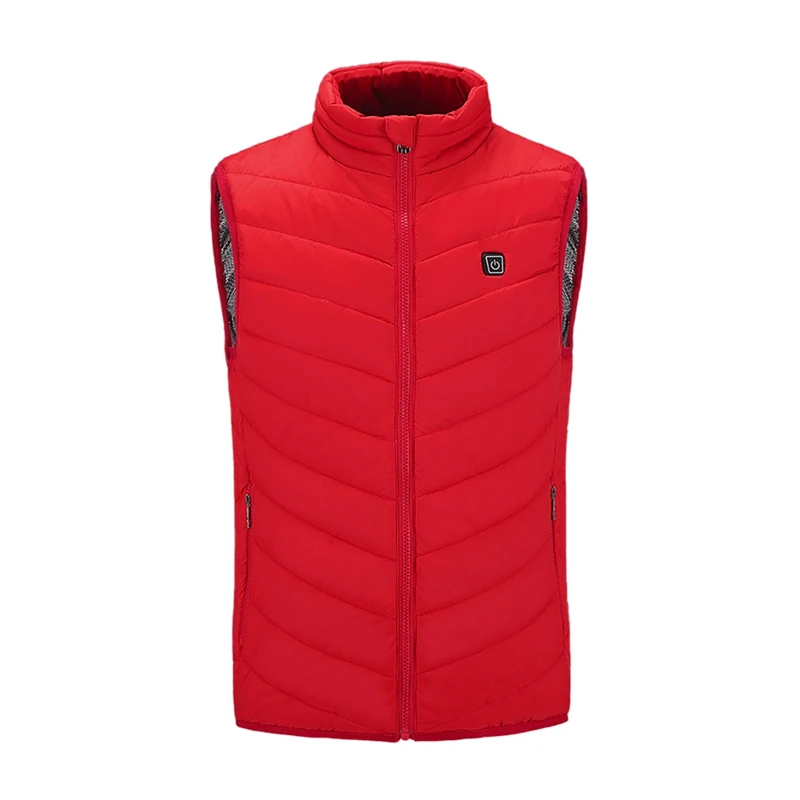 Электрический USB жилет с подогревом мужской женский теплая флисовая куртка Nerf