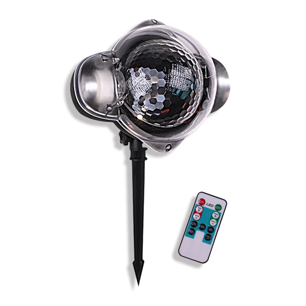 Рождественская Снежинка светодиодная проекционная лампа IP65 Водонепроницаемый