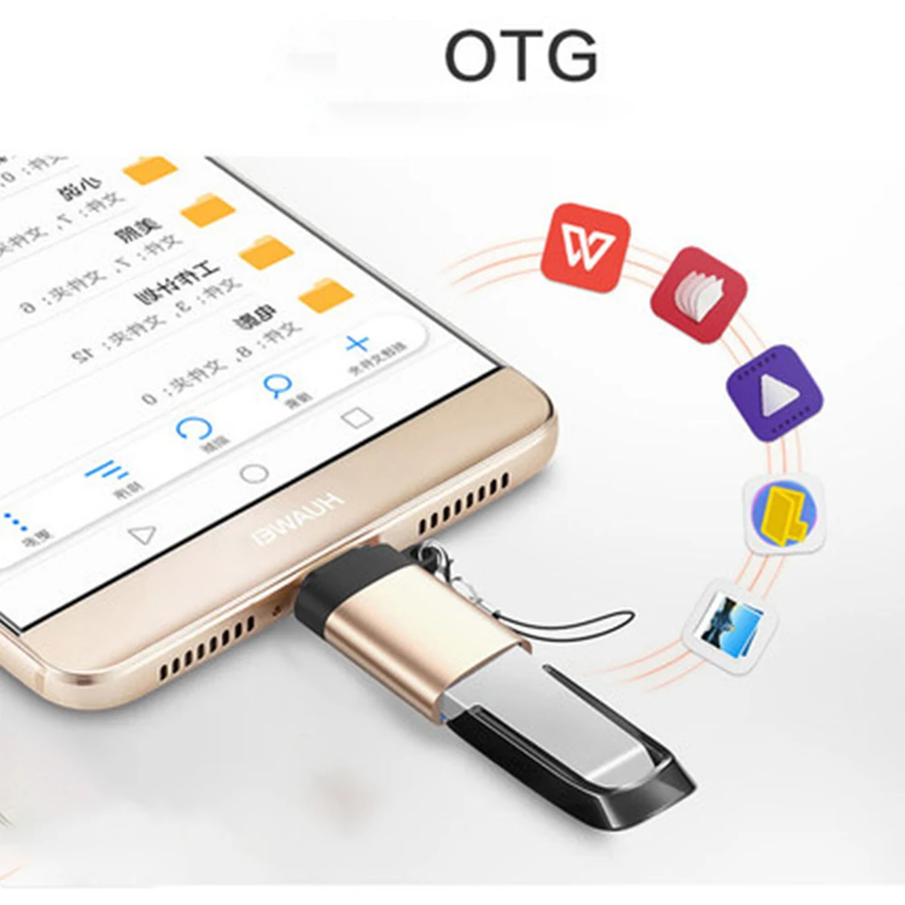 Адаптер USB C на 3 0 адаптер Type OTG кабель для Macbook pro Air Samsung S10 S9 S8 Huawei P30 USBC кабель|Кабели