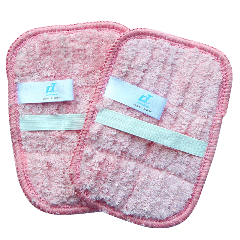 2pcs pink 2 шт очищающие подушечки, двухсторонние губки из микрофибры для мытья посуды, моющие полотенца, кухонные чистящие тряпки - Цвет: 2pcs pink