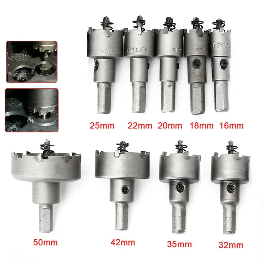 

Carbide Tip Hole Saw Cemented Carbide Drill Bit Stainless Steel Wear-resistant 15-50mm