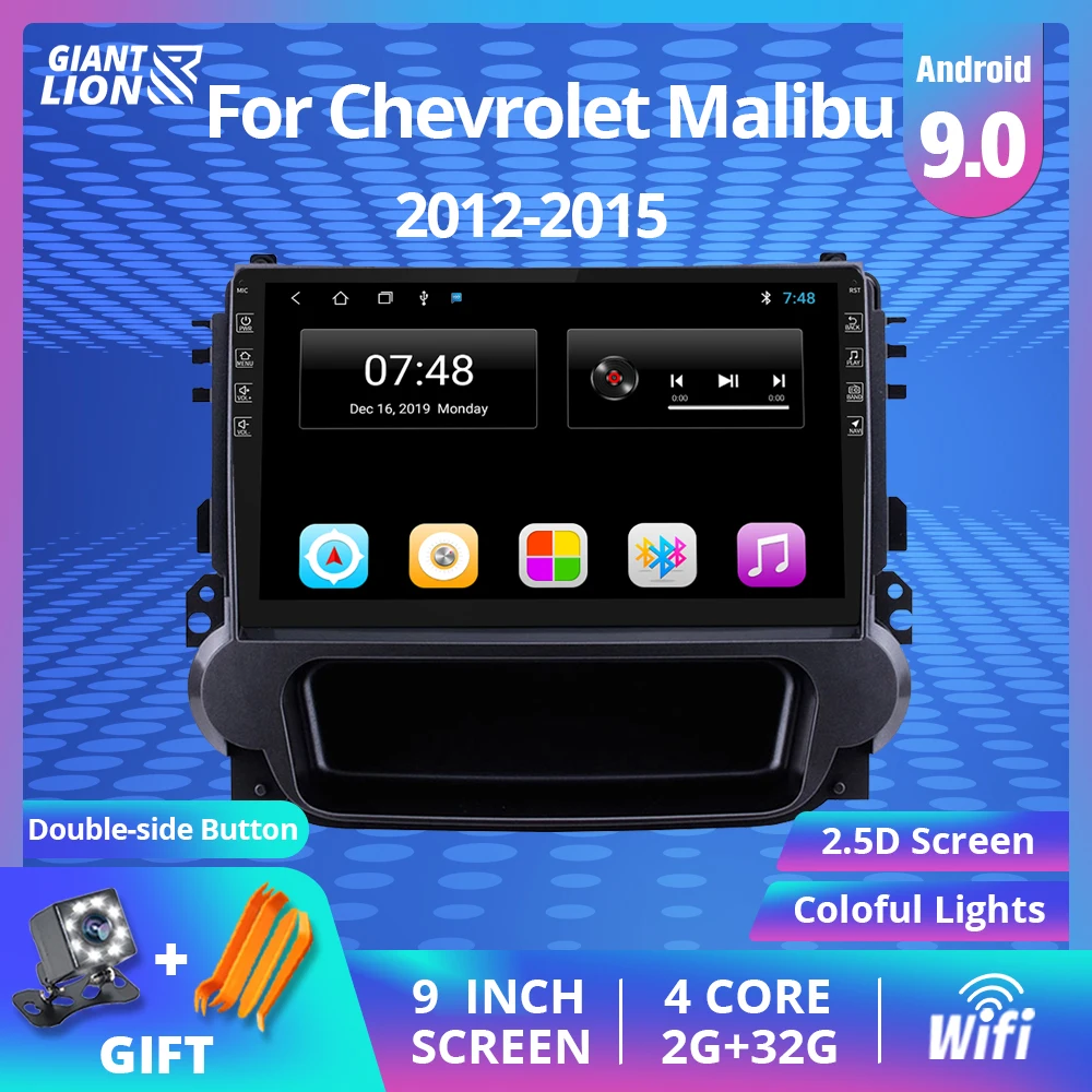 Автомагнитола 2DIN Android 9 0 для Chevrolet Malibu 2012-2015 стерео мультимедийный плеер навигация