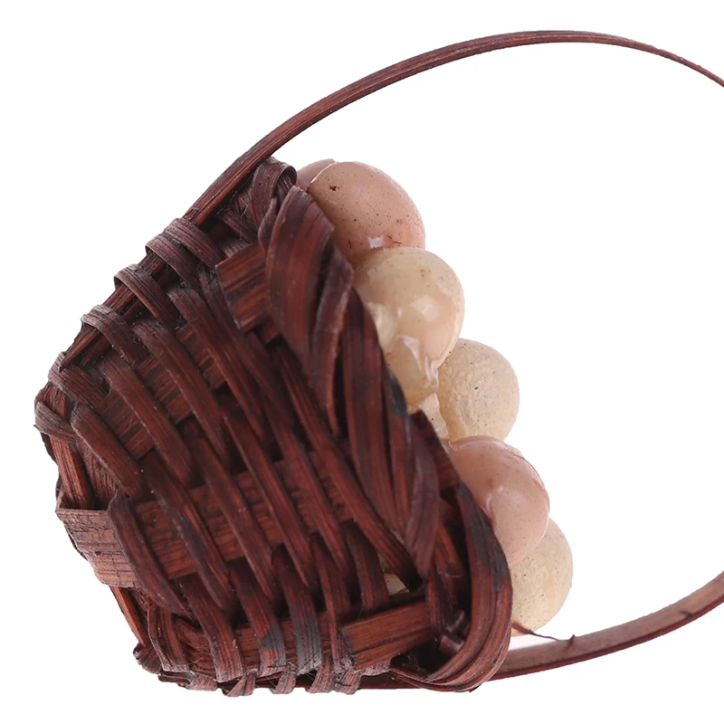 

1pcs 1:12 Scale Dollhouse Miniature Accessories Kitchen Food Mini Egg With Egg Trays For Doll House Cooking Game Food