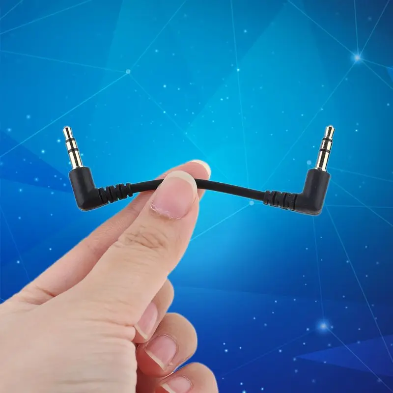 Аудио кабель Dual прямоугольный разъем (под углом 90 градусов) 3 5 мм Jack Удлинительный