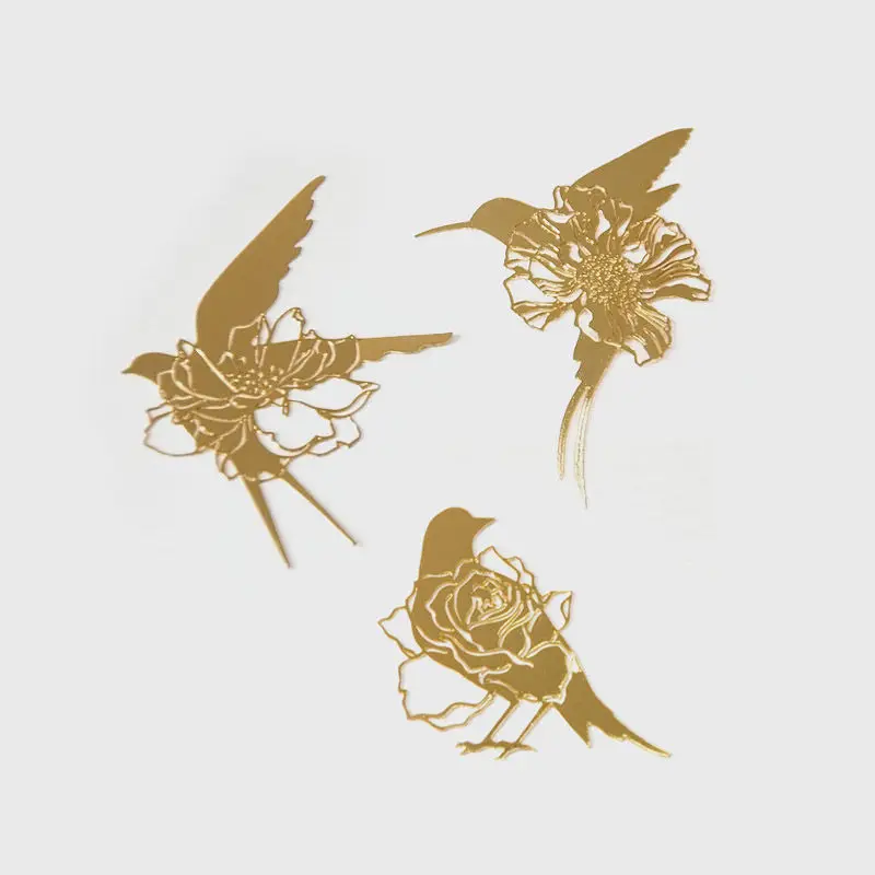 

Bird hollow bookmark metal swallow pigeon art Valentine’s day birthday gift teacher supplies brass book marks book accessories