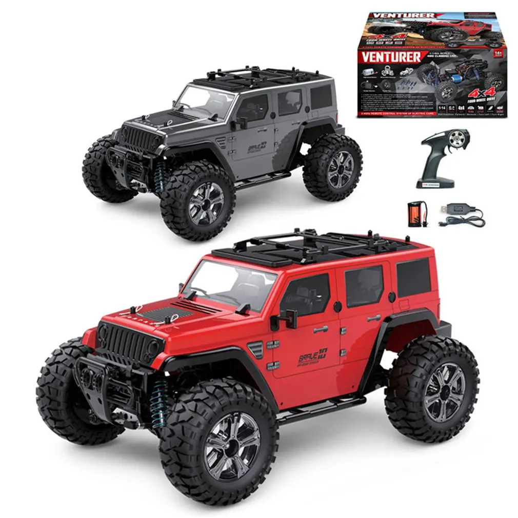 

Bg1521 Four-Wheel Drive 2.4G High-Speed Off-Road Remote Control Car 1:14 Ratio Off-Road Hummer Model Car