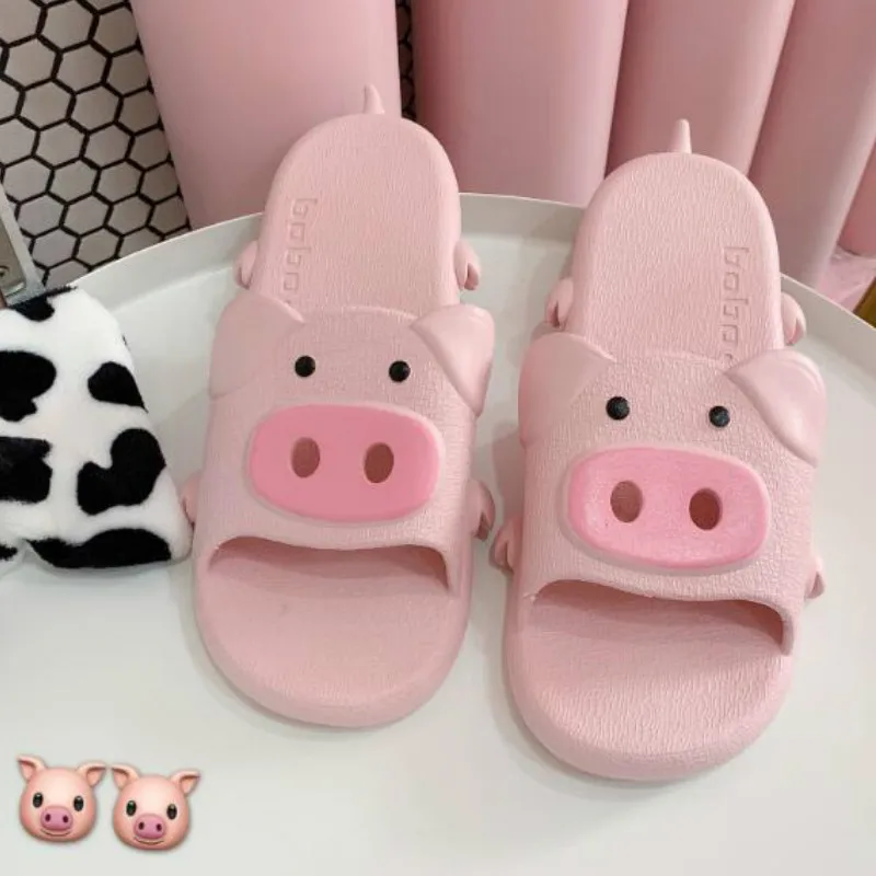 Шлепанцы женские на плоской подошве Нескользящие прочные сандалии платформе для