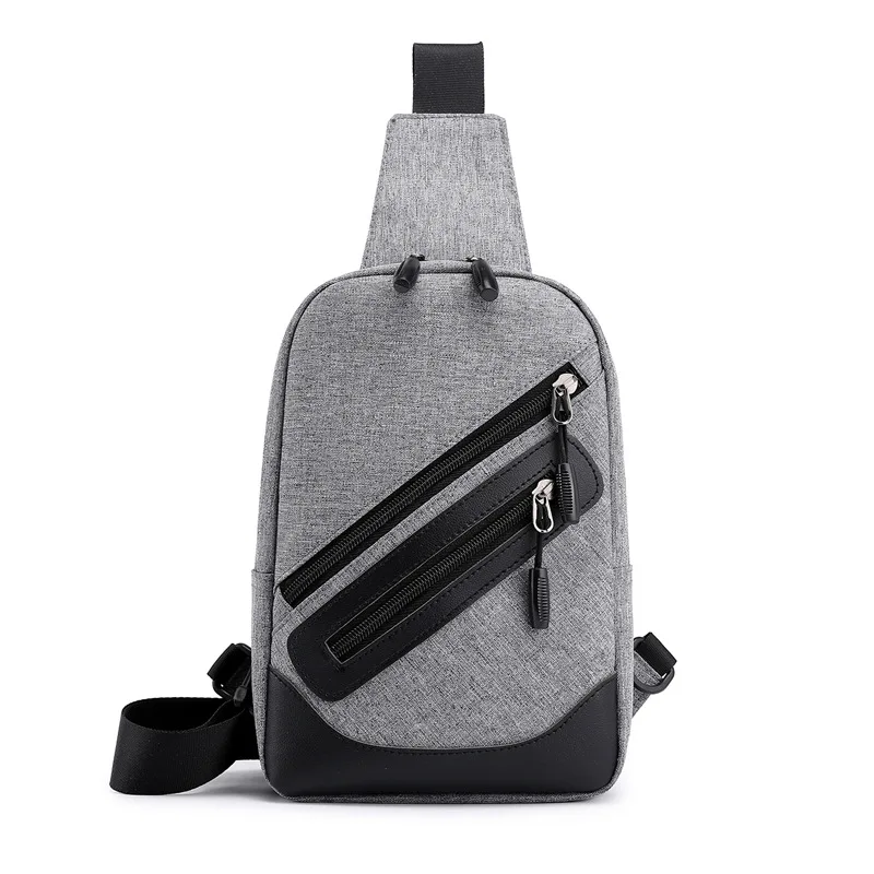 

New Male Shoulder Bags Oxford Crossbody Bags Multifunctional Chest Bags Light Weight Short Trip Messengers Bag Two Style
