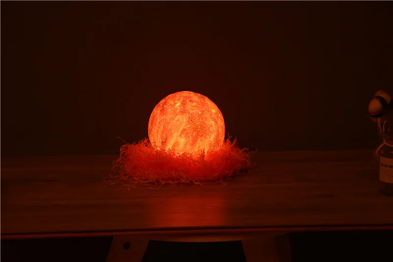 16-цвет 3D с рисунком звезды и луна лампы Красочный изменить тактильные декоратор подарок творческий USB светодиодный ночной Светильник Галактическая лампа