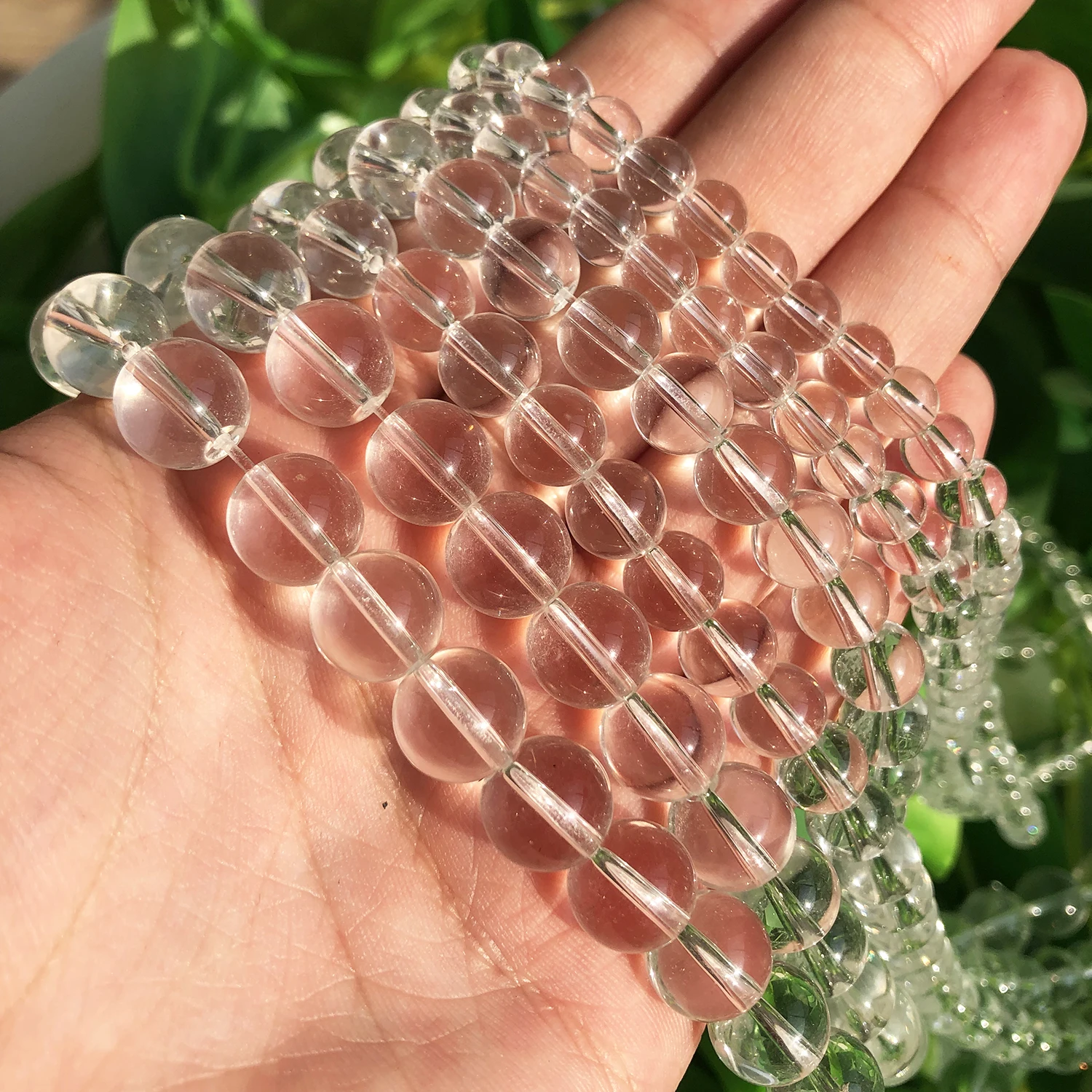 

4/6/8/10/12 мм прозрачные белые кристаллы Бусы из стекла и камней прозрачные круглые бусины-разделители свободного кроя