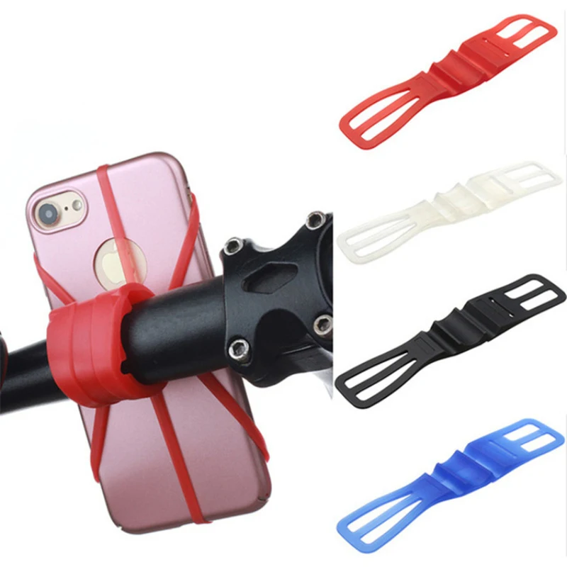 

New Universal Cycling Bicycle Phone Holder Bicycle Silicone Elastic Mobile Phone Holder Mount Bicycle Racks Bicycle Accessories
