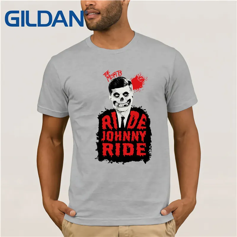 Мужская хлопковая футболка с принтом &quotMisfits Ride&quot &quotJohnny свободные хлопковые
