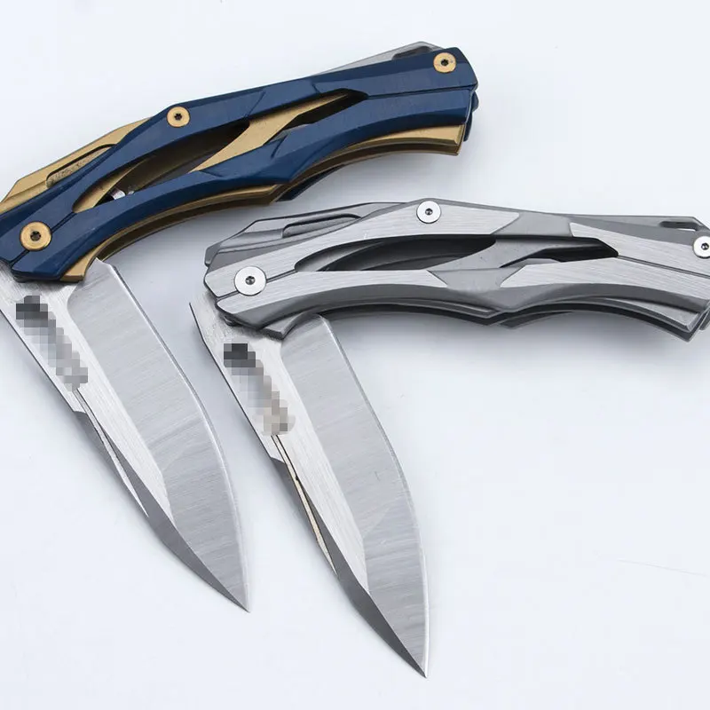 

New Version of Outdoor Army Knife, Field Knife, Portable Self-defense Survival Folding Knife Tactical Knife titanium knife