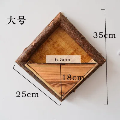 Настенные цветочные горшки Деревянный Цветочный контейнер деревянные